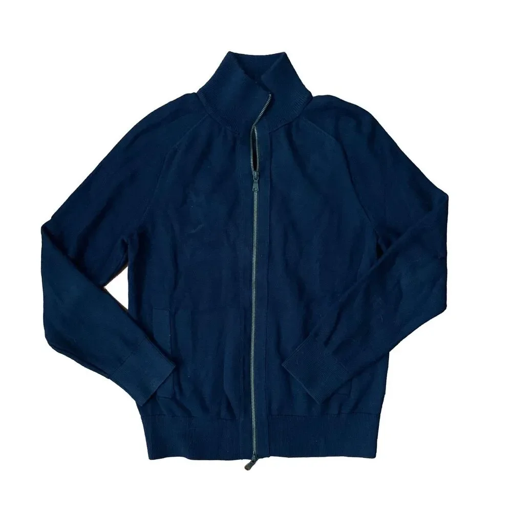 Banana Republic Navy Blue Full Zip Sweater Jacket Men's Medium
